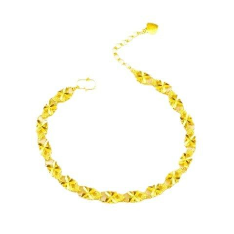 New imitation gold fish four leaf heart bracelet gold-plated jewelry Korean fashion jewelry new bracelet manufacturer wholesale Style_1 AS PICTURE