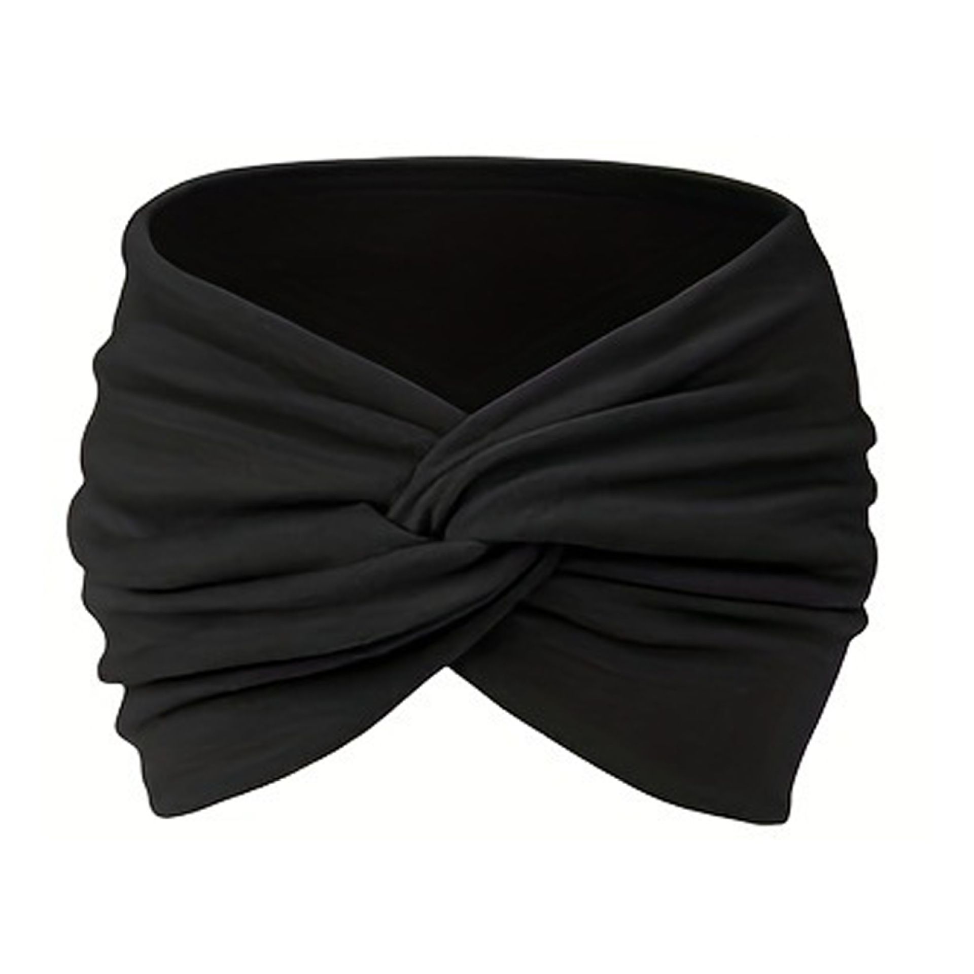 Bohemian European and American Sports Hair Band Women's Wide Yoga Elastic Hair Band Running Hair Band Sports Hair Accessories Headwear PINK Picture