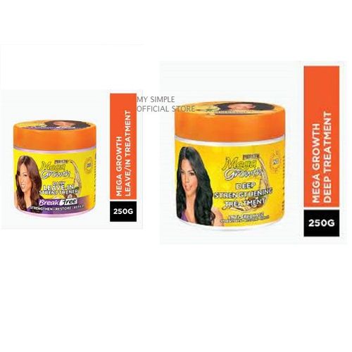 Mega Growth Strengthening Treatment 250g + Daily Leave In 250g