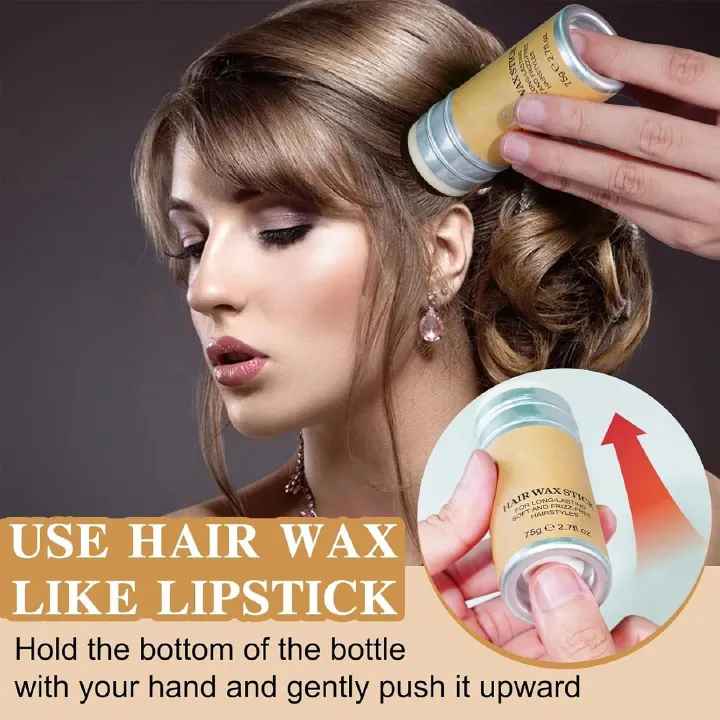 Hair Wax Stick For Wig & Natural Hair Hairspray Fixed Fluffy Hairstyling Wax Hold Wax Stick For Wig Broken Hair Artifact Hair Wax Stick Gel Cream