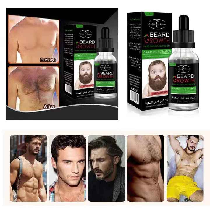 Barbe Beard Essentital Oil Beard Growth Enhancer Pure Natural Nutrients Beard Oil for Men Facial Nutrition Beard Care