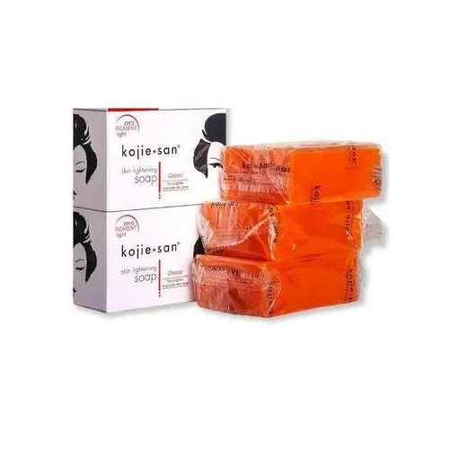 Kojic Acid Soap 3 Pcs Kojie San Skin Lightening & Brightening Original Soap-(135g each)