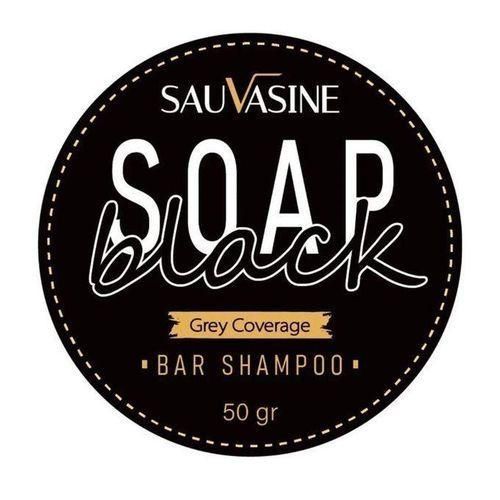 Sauvasine Black Soap Grey Covering Bar Shampoo