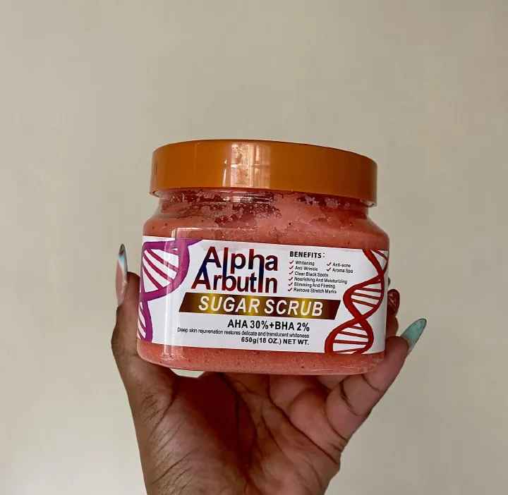 DR MEINAIER Alpha Arbutin Sugar Scrub AHA 30%+BHA 2% 650g