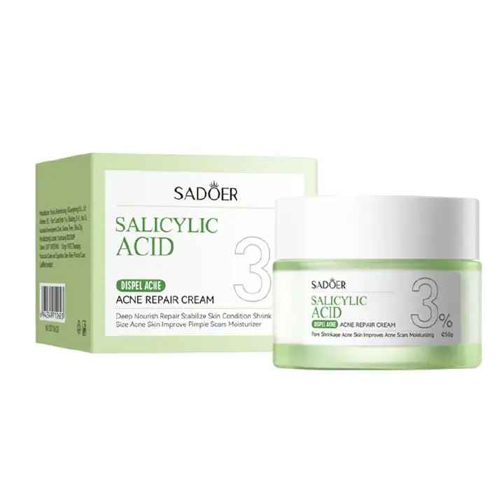 SADOER Acnes and Oil Control Cream, Salicylic acid Acnes, Oil Control Face Cream, Moisturizing, hydrating, Repair Acne Muscles,