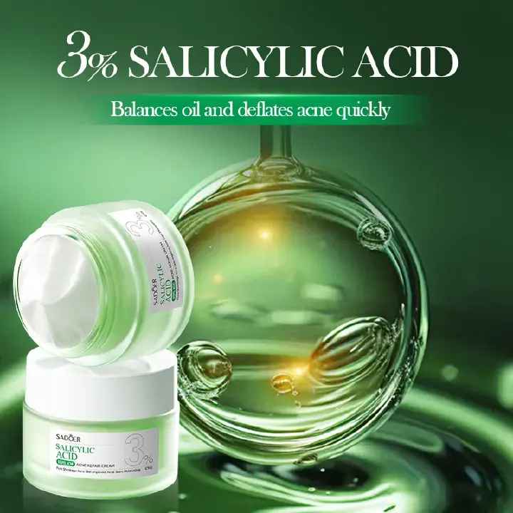 SADOER Acnes and Oil Control Cream, Salicylic acid Acnes, Oil Control Face Cream, Moisturizing, hydrating, Repair Acne Muscles,