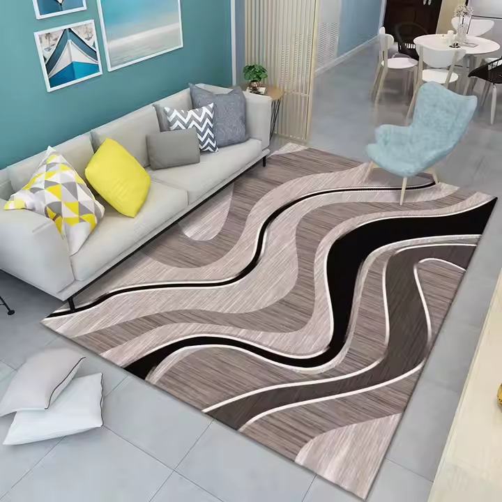 7 by 10 ft 3D Carpets Anti Slip Polyester Washable Carpets And Rugs Living Room Home Hotel Carpet