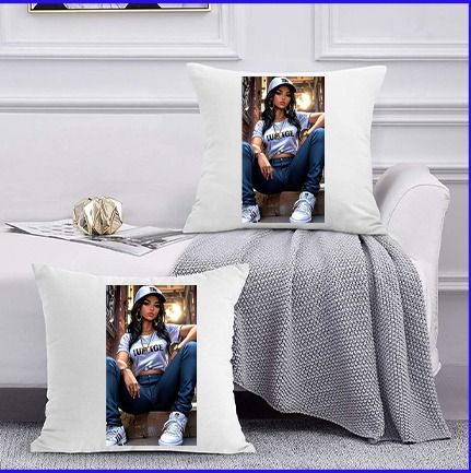 Customized Throw pillo18 x 18 Pillow Inserts (Set of 2) - Throw Pillow Inserts with 100% Cotton Cover - 18 Inch Square Interior Sofa Pillow Inserts - Decorative Pillow Insert Pair - White Couch Pillow