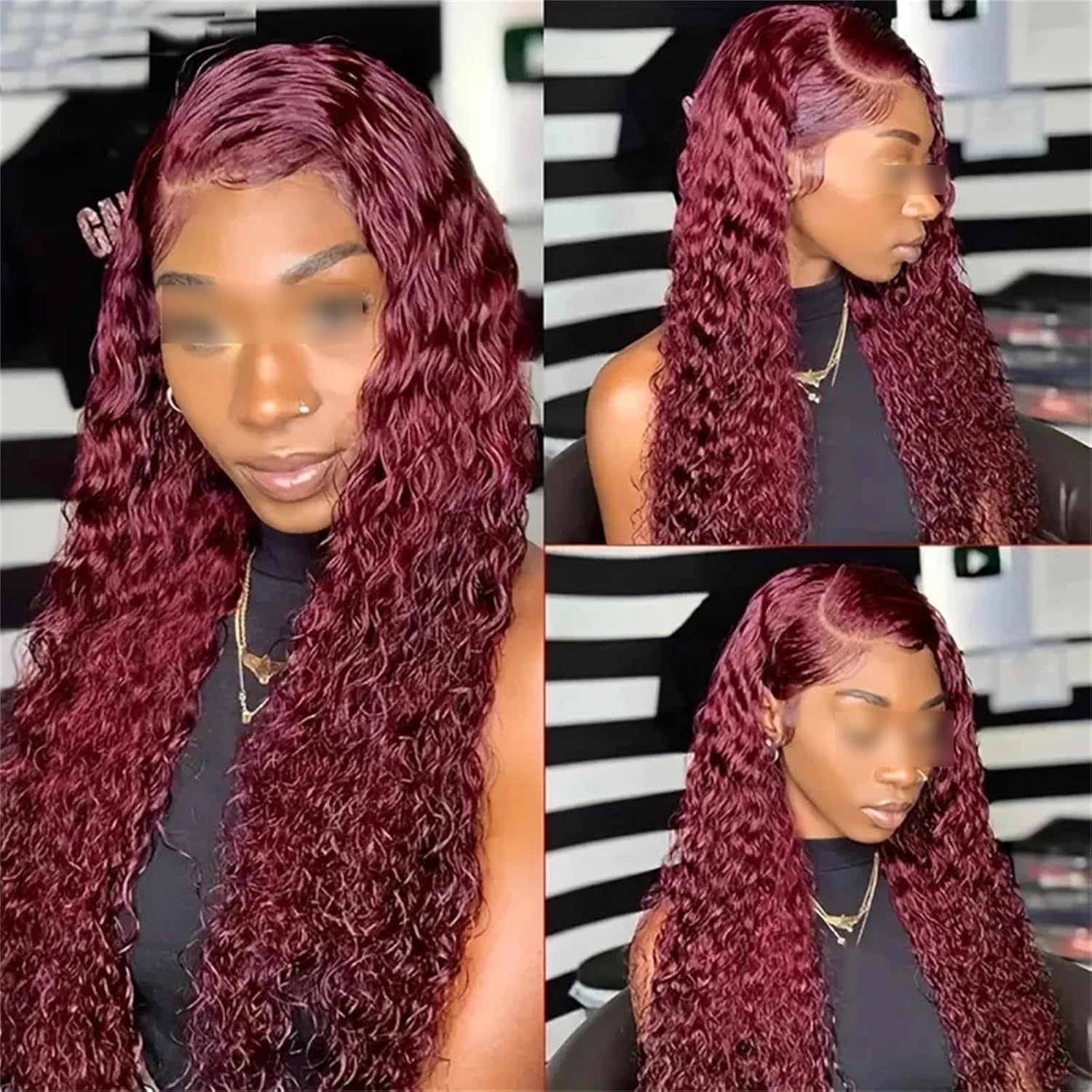 Water Wave Lace Front Wigs Human Hair Wigs for Women 26 Inch 13x4 HD Lace Frontal Wigs semi Human Hair Pre Plucked 180% Density Wet and Wavy Curly Lace Front Wigs Natural Color