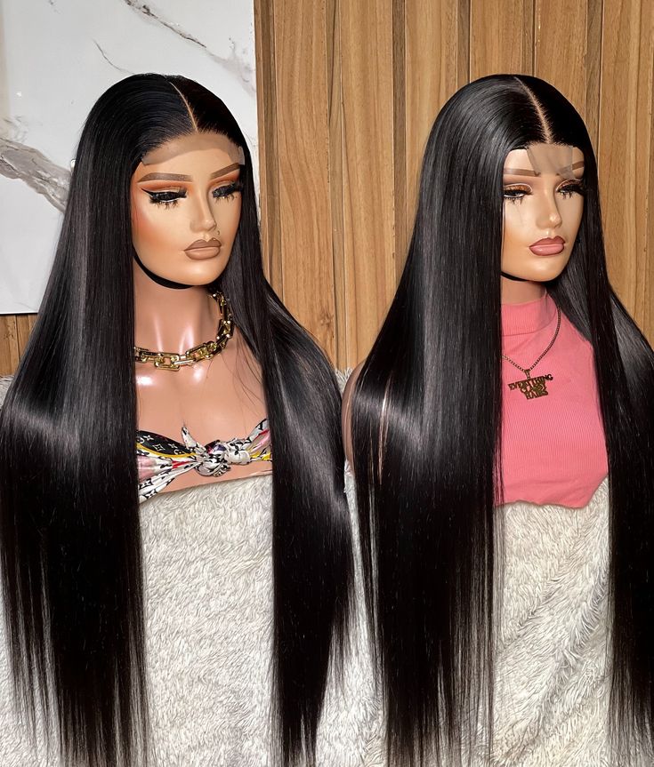 Straight Lace Front Wigs Human Hair 13x4 HD Lace Frontal Wigs Human Hair Transparent Glueless Wigs Human Hair Pre Plucked Lace Front Wig Wiht Baby Hair #1 Color Human Hair Wigs for Black Women 22 Inch