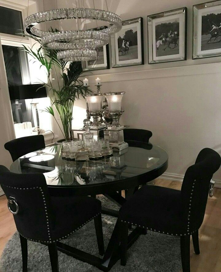 Round Marble Dining Table With 4 Knocker Back Chairs Set - 130cm Heavy