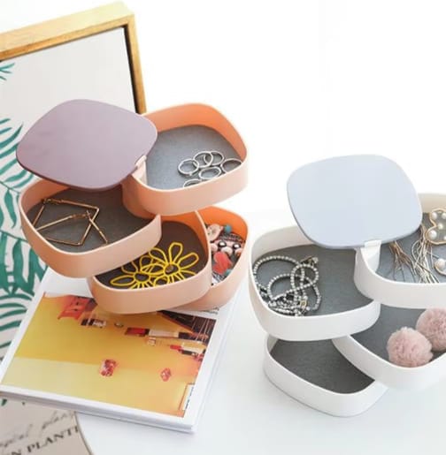 Rotating jewelry organizer