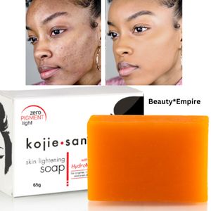 Kojie San Skin Brightening Soap 1pc - Zero Pigment Original Kojic Acid Soap that Reduces Dark Spots, Hyperpigmentation, & Scars with Coconut & Tea Tree Oil