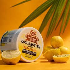 American Dream Cream With Kojic Acid - Cocoa Butter Lemon Brightening Body Cream Infused With Kojic And Liquorice