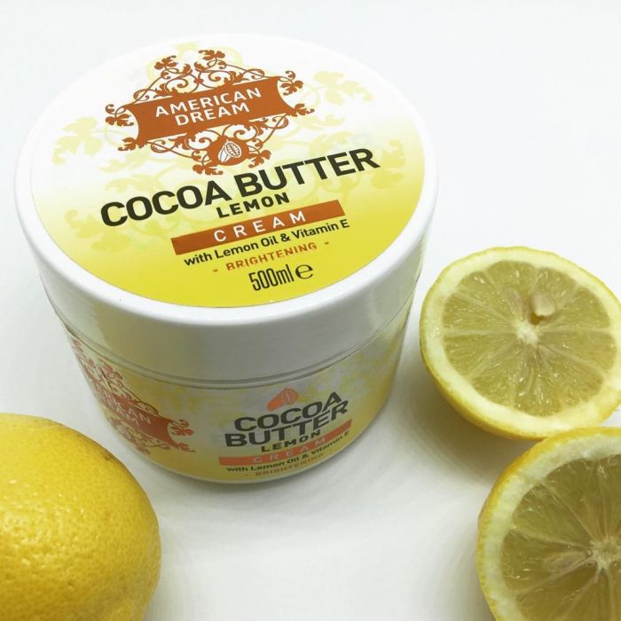American Dream Cocoa Butter Brightening Cream with lemon oil and vitamin E 500ML