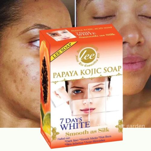 Lee Papaya Kojic Acid Soap (160g)
Kojic Acid Soap Lee Papaya Kojic Soap 7 Days White Soap - 160g