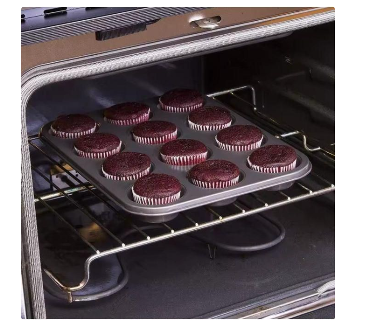 Master Class 12-Hole Non-Stick Mini Cupcakes/ MuffinTray - Non-Stick 12-Hole Muffin Pan/ Cupcake Baking Tray