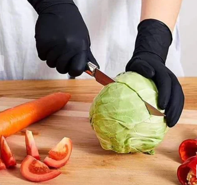 100 pcs disposable Latex free chef kitchen gloves Food grade - Chef/Kitchen Nitrile Gloves