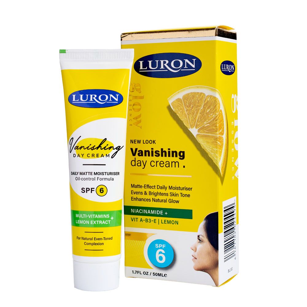 LURON VANISHING DAY CREAM - Luron Glow essence Matte Effect daily moisture Vanishing Day Cream (SPF 6)