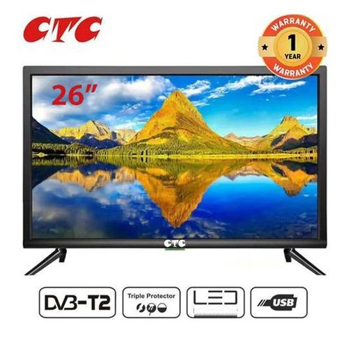 CTC 26" 26FRTDigital Led Tv With Free To Air Channels-Black