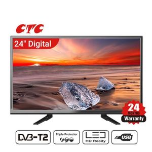 CTC 24 Inches,Led Digital,Hd -Usb And Hdmi Connectivity With Free Wall Bracket