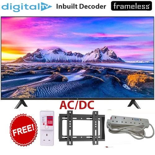 CTC 32" Inches AC/DC HD Frameless Digital TV, Free-to-Air Channels, HDMI/USB Connectivity, Black+ 1Year Warranty
