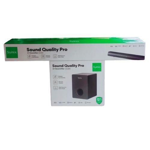 Synix Soundbar Sound Bar Multimedia System 6000W PMPO for Stylish and Modern Set Up