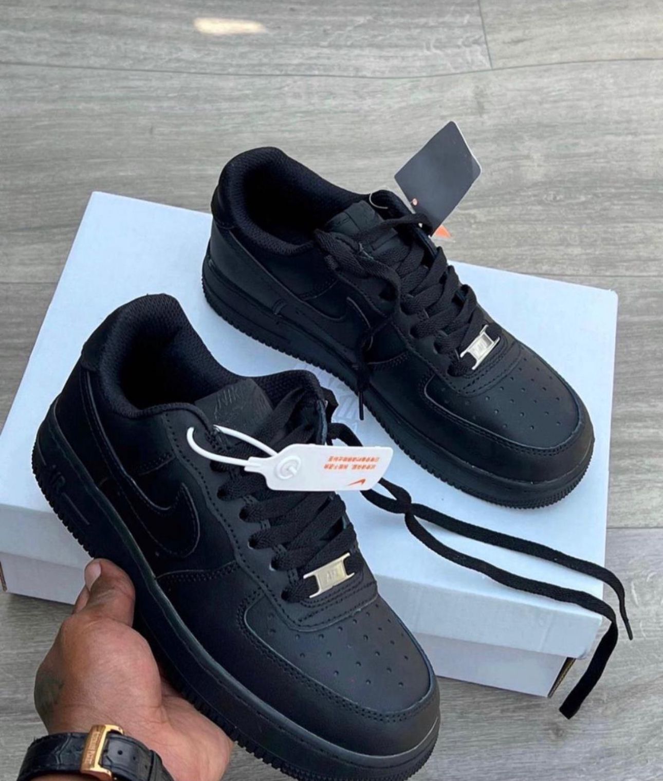 Airforce 1 black unisex shoes sneakers