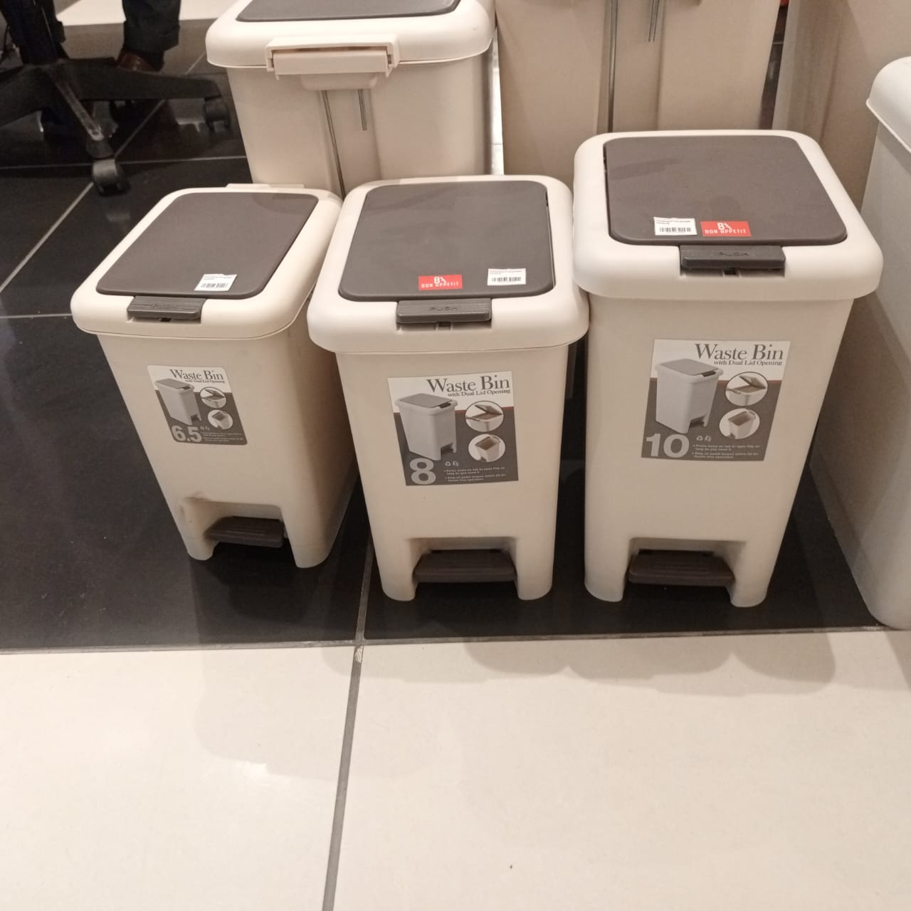 [HM-BA74] BA Push and Pedal Dustbin 6L5