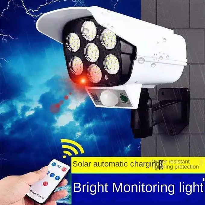 Solar Light Motion Sensor Solar Powered Sensor Security Fake Dummy Camera Flood Light