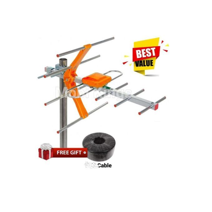 Aerial Antenna with FREE Heavy Duty Power Extension & FREE Jackpins