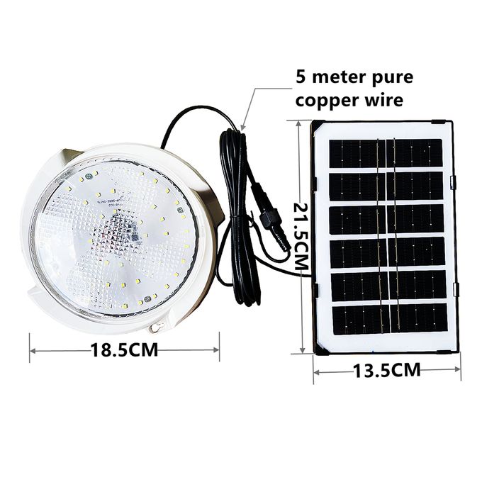 Solar Light Indoor Home Intelligent Solar LED Ceiling Light With Remote Control