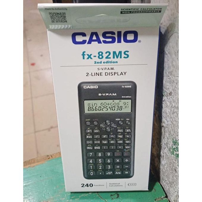 FX - 82 MS SCIENTIFIC CALCULATOR WITH 240 FUNCTIONS FOR SCHOOLS AND OFFICE USE.
