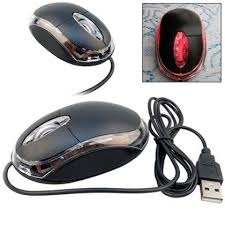 Wired USB Optical Mouse For Laptops, Desktops and Computers