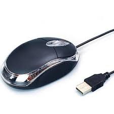 Wired USB Optical Mouse For Laptops, Desktops and Computers