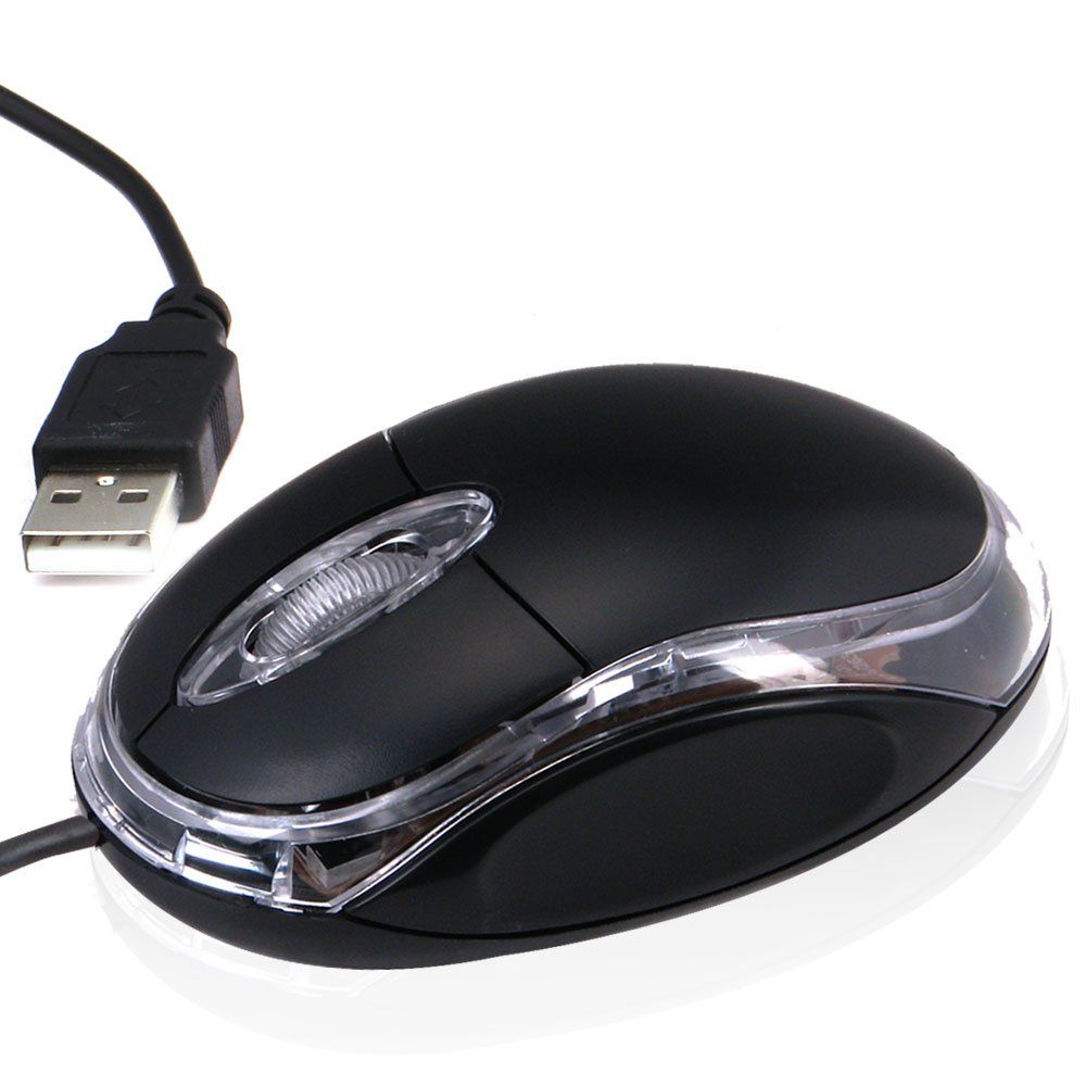 Wired USB Optical Mouse For Laptops, Desktops and Computers