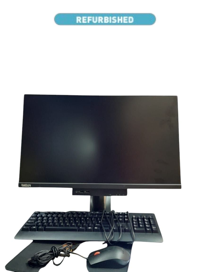Refurbished  Lenovo  24"Edge to Edge All-in-One PC  with mouse and keyboard  Corei5 8GB RAM  500GB Black