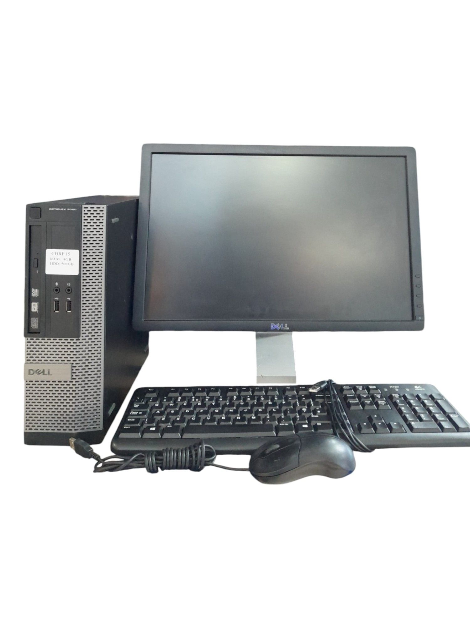 Complete Set with mouse and keyboard} Refurbished Dell OPTIPLEX 790 INTEL CORE I5-4GB RAM, 500GB HDD-3.2GHz Desktop computer + 19" Monitor-Black