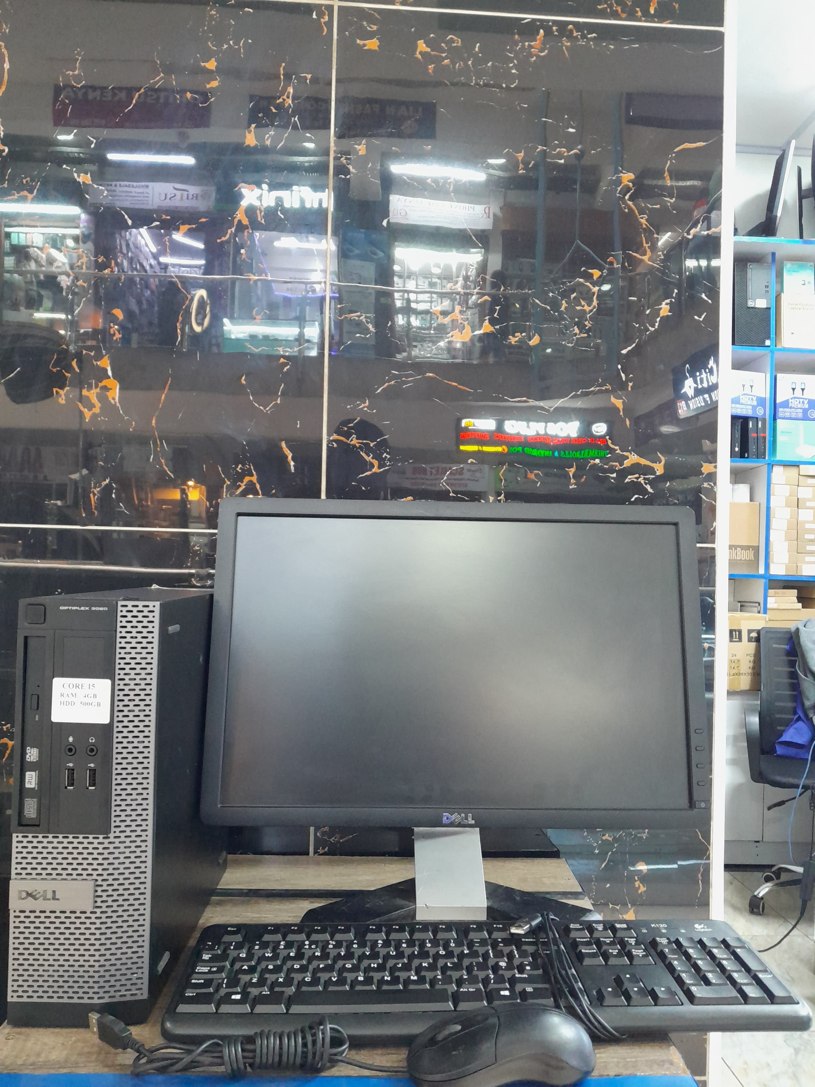Complete Set with mouse and keyboard} Refurbished Dell OPTIPLEX 790 INTEL CORE I5-4GB RAM, 500GB HDD-3.2GHz Desktop computer + 19" Monitor-Black