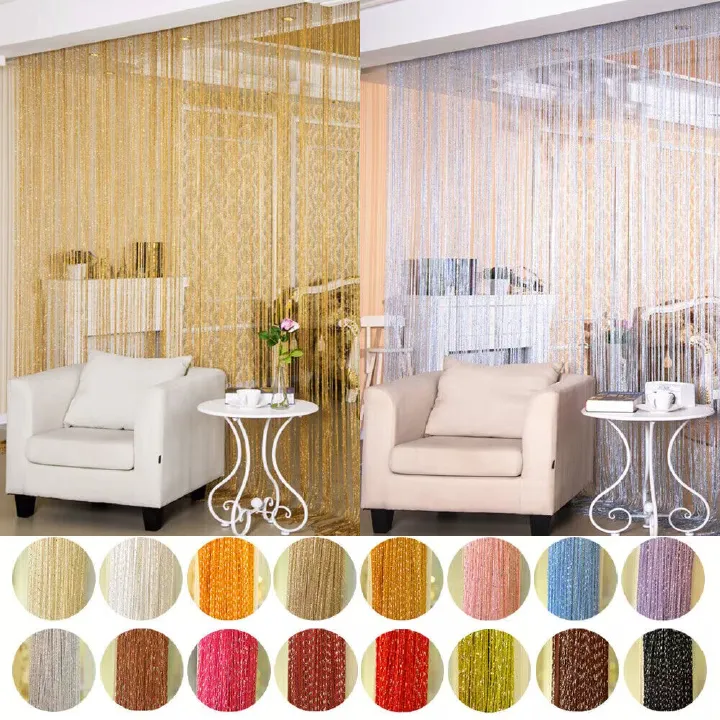 Desirable Life Decorative Door String Curtains Wall Panel Tassels Blinds Room Divider for Wedding Party Restaurant Home Salon,Kinyozi,Open Doors