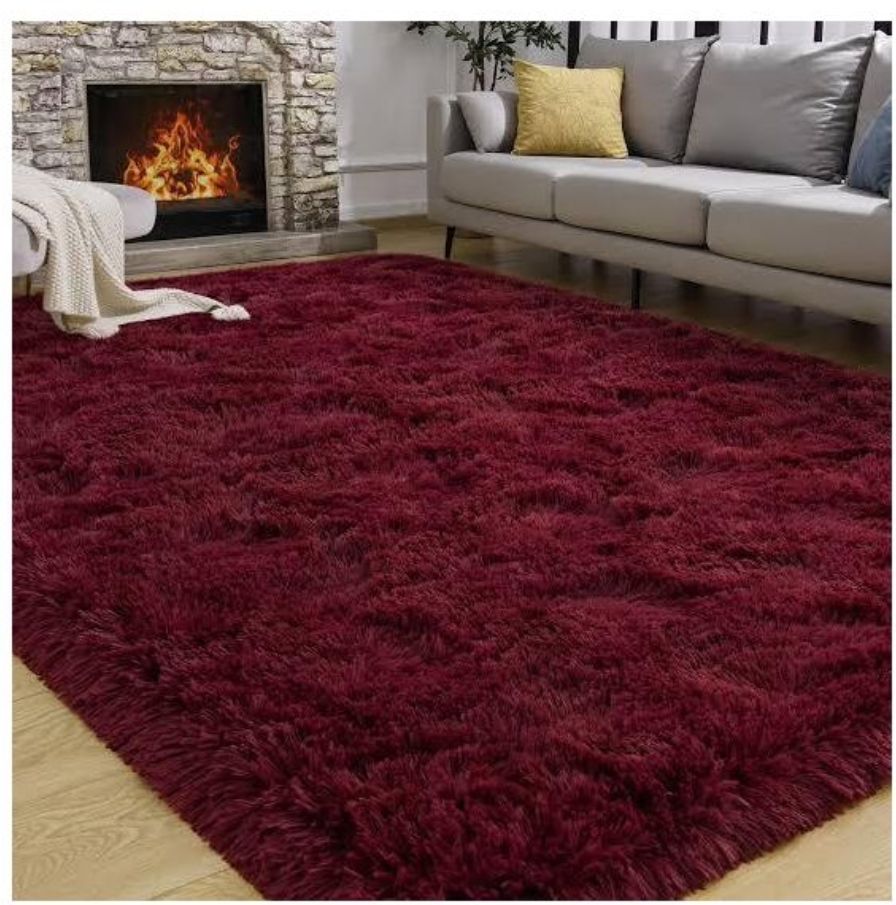 {Anniversary Deal} [2025 DEALS] Amazing Cheap Soft 5 BY 8 Fluffy Carpets Indoor Plush Area Rugs for Living Room Bedroom Anti-Skid