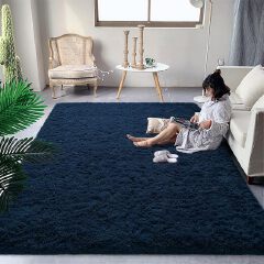 {Anniversary Deal} [2025 DEALS] Amazing Cheap Soft 5 BY 8 Fluffy Carpets Indoor Plush Area Rugs for Living Room Bedroom Anti-Skid