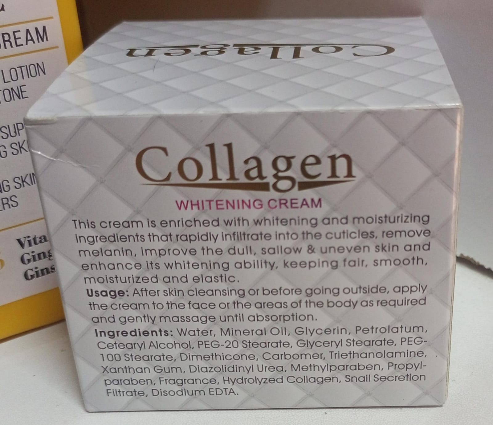 Collagen Snail Whitening,brightening,Anti ageing and Anti acne Cream deep cleansing cream