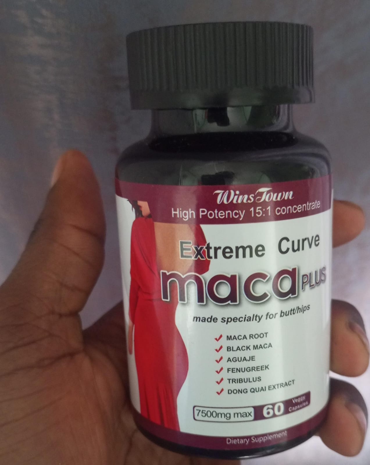 maca plus extreme curve dietary 60 veggy capsules