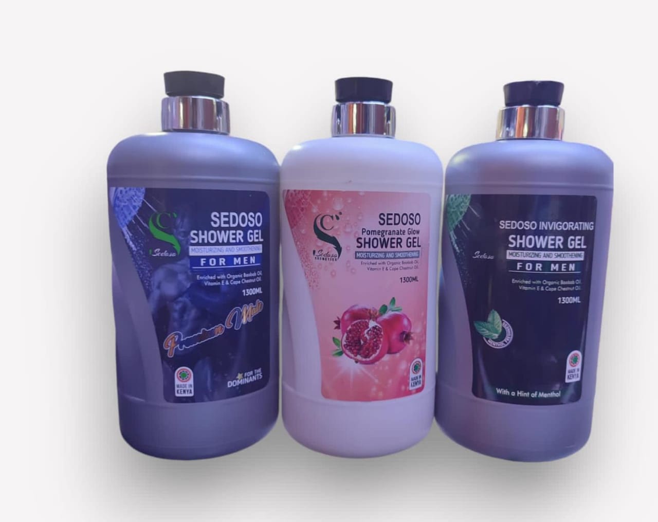SEDOSO shower gel moisturizing and smoothening  shower gel enriched with  organic boobob oil,vitamin E and cape chestnut oil 1300ml shower gel