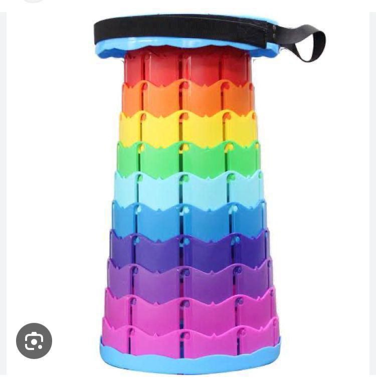 Upgraded Foldable Stool Thickened, Portable Collapsible Stool Retractable Stool for Fishing, Hiking Tours, BBQ, Parties, Outdoor Activities