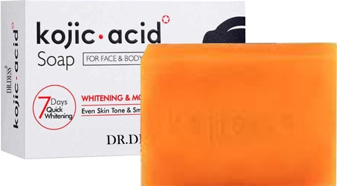 DR.DESS Kojic Soap Skin Brightening Original Soap for Body Face and Skin Care, Deep Cleansing, Skin Brightening Like Vitamin C, Improve Acne Prone Skin, For Face and Body Skin