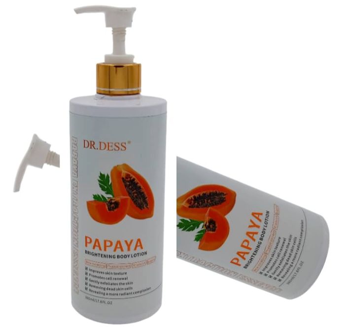 DR.Dess Papaya Anti Ageing Moisturizing Body Lotion Skin Brightening Gentle Exfoliation Anti aging Enhanced Skin Hydration Lotion 500ml