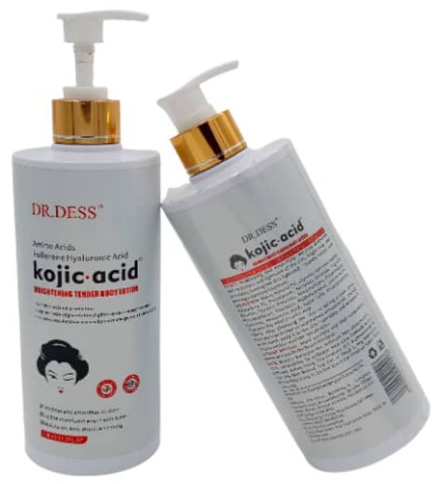 DR.DESS Kojic Acid Anti Ageing Moisturizing Body Lotion Skin Brightening Gentle Anti aging Enhanced Skin Hydration Lotion 500ml Anti-Aging Properties,Improves Skin Texture,Evens Skin Tone & Brightens