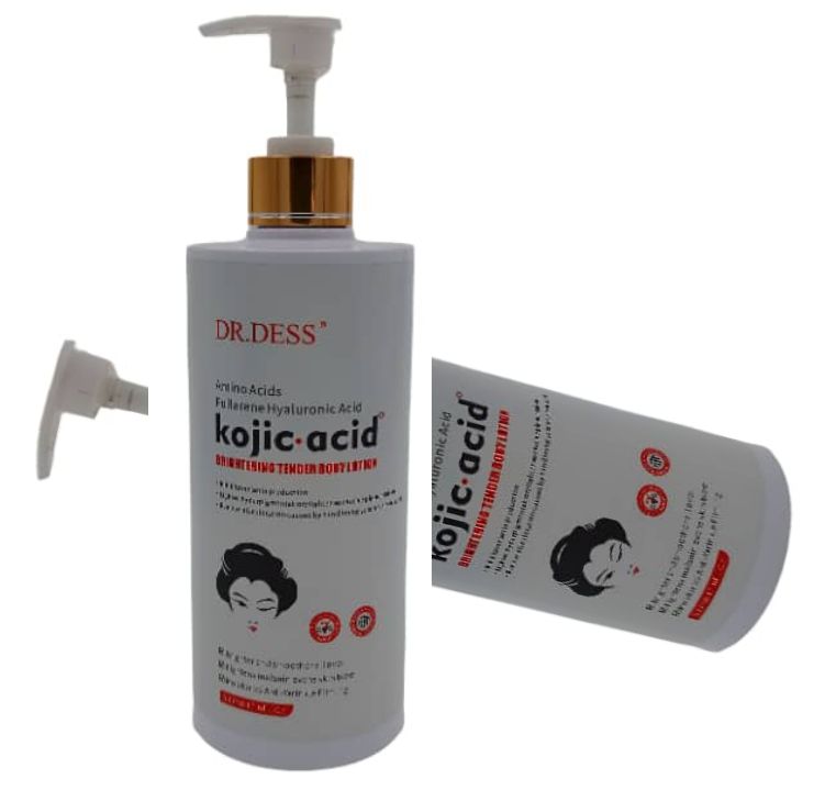 DR.DESS Kojic Acid Anti Ageing Moisturizing Body Lotion Skin Brightening Gentle Anti aging Enhanced Skin Hydration Lotion 500ml Anti-Aging Properties,Improves Skin Texture,Evens Skin Tone & Brightens